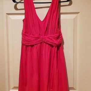 Fuscia pink halter dress